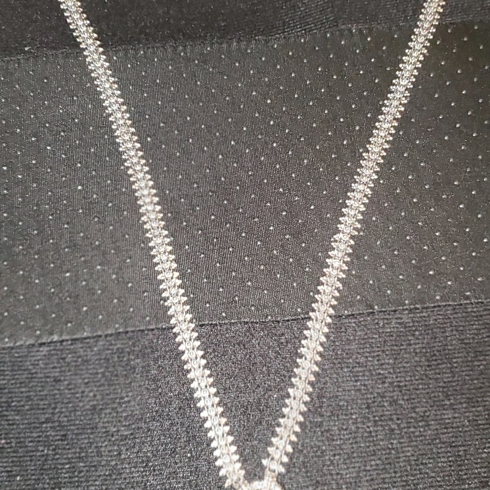 Barbra Bixby 25" Eastern flower silver18k necklace